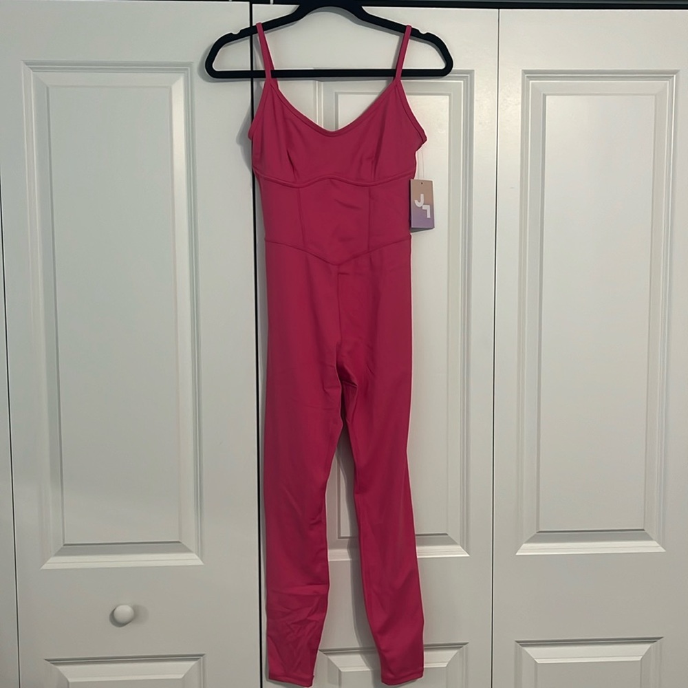 Viral Target Hot Pink Workout jumpsuit
